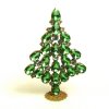 Xmas Teardrops Tree Standing Decoration 10cm ~ Peridot Clear*