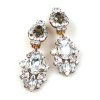 Crystal Gate Clips-on Earrings ~ Clear Crystal