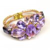 Iridescence Clamper Bracelet ~ Extra Pink and Violet*