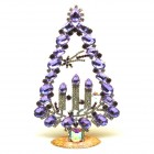 Tree with Three Candles Decoration 17cm ~ Violet Clear*