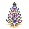 Rivoli Xmas Standing Tree 12.5cm ~ AB Purple Fuchsia*