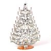 Plentiful Xmas Stand-up Tree 17cm ~ Clear Crystal*