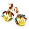 Elegance Earrings Pierced ~ Extra Jonquil Multicolor*