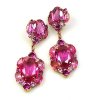 Symphony Earrings Pierced ~ Fuchsia