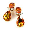 Effervescence Earrings Clips ~ Topaz*