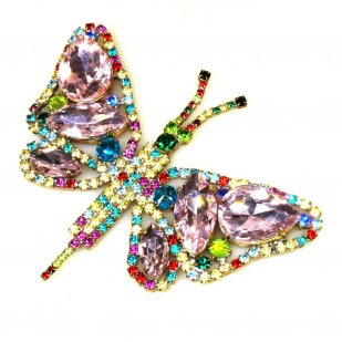 Large Glamorous Butterfly ~ Pink Multicolor*