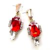 Gallery Earrings Pierced ~ Red Clear*