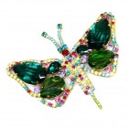 Grand Glamorous Butterfly ~ Emerald Multicolor*