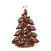 Xmas Navette Standing Tree ~ Vitrail Red*