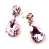 Tearsdrops Earrings Pierced ~ Pink*