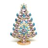 Rivoli Xmas Standing Tree 12.5cm ~ Pink Aqua AB*