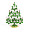 Xmas Flowers Tree Decoration 16cm ~ Green Clear*