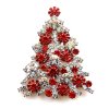 Xmas Tree Brooch #08 ~ Clear Red*