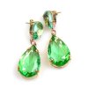 Pears Earrings Pierced ~ Green