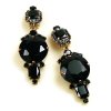 Taj Mahal Earrings Clips ~ Black