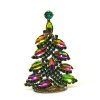 Xmas Navette Standing Tree ~ Vitrail Emerald*