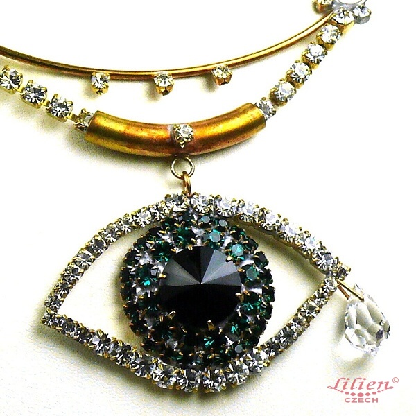 Effervescence Necklace Set ~ Emerald Green : LILIEN CZECH, authentic Czech  rhinestone jewelry