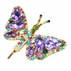 Large Glamorous Butterfly ~ Violet Multicolor*