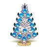 Rivoli Xmas Standing Tree 12.5cm ~ Aqua Violet Clear*