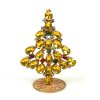 Xmas Teardrops Tree Standing Decoration 7cm ~ Yellow Multicolor*