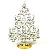 Xmas Flowers Tree Decoration 16cm ~ Clear Crystal*