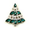 Xmas Tree Brooch #09 ~ Emerald Clear*