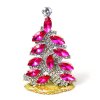 Xmas Navette Standing Tree ~ Fuchsia Clear*