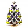 21cm Xmas Tree Decoration Navettes ~ Purple Yellow*