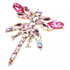 Dragonfly Brooch Extra Large ~ Pink Fuchsia*