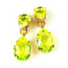 Raindrops Earrings Clips ~ Citrine