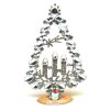 Tree with Three Candles Decoration 17cm ~ Clear Crystal*