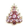 Xmas Tree Brooch #05 ~ Pink Fuchsia*