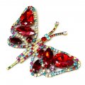 Large Glamorous Butterfly ~ Red Multicolor*