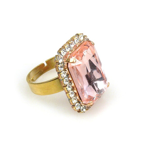 Butterfly Clamper Bracelet ~ Pink Clear Crystal : LILIEN CZECH, authentic  Czech rhinestone jewelry