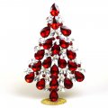 Xmas Teardrops Tree Decoration 20cm ~ Red Clear*